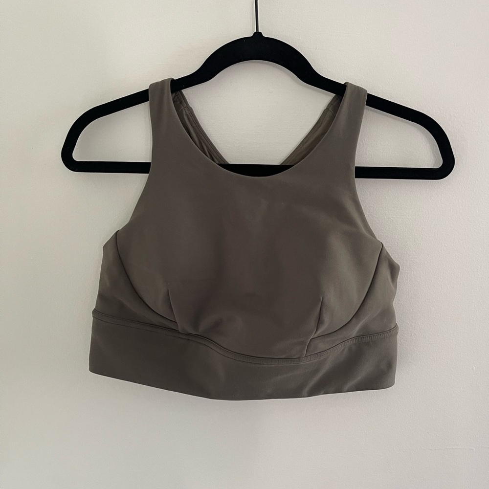 Green lululemon wunder train longline sports bra C/D